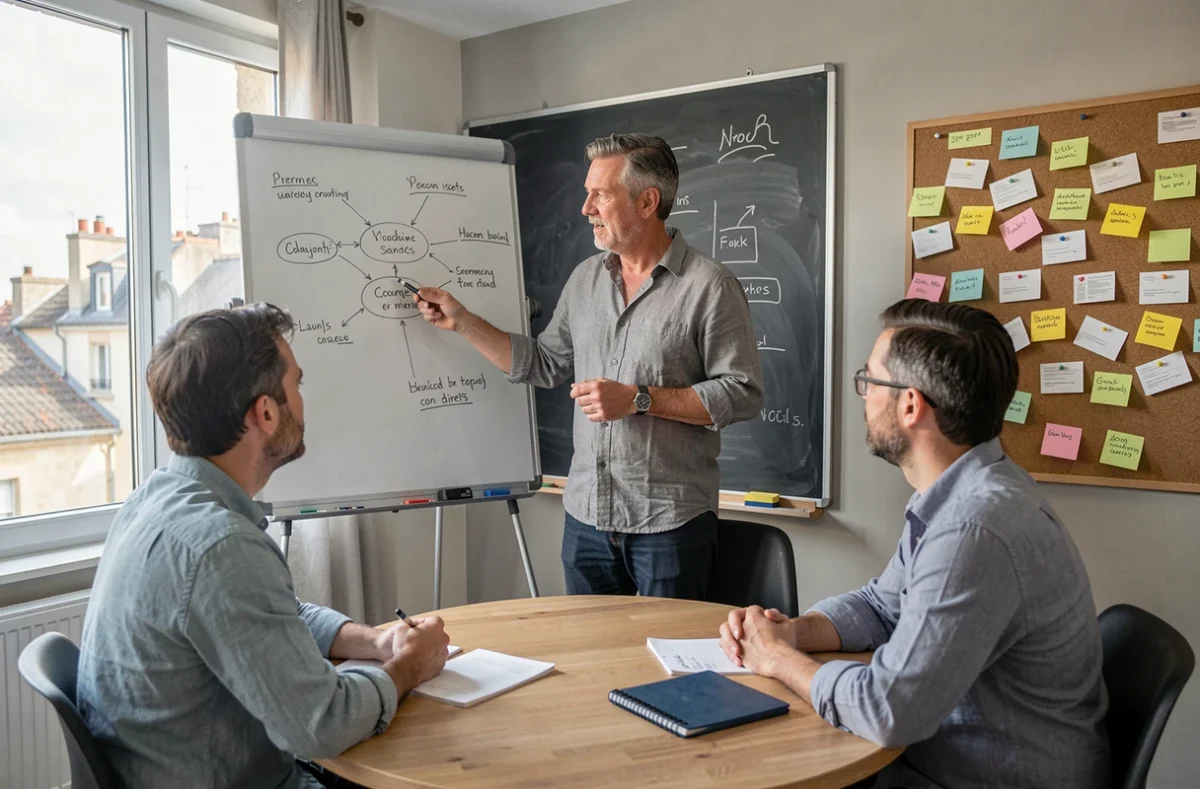 Accompagnement entrepreneurial en réunion dans une couveuse d'entreprises en Charente-Maritime